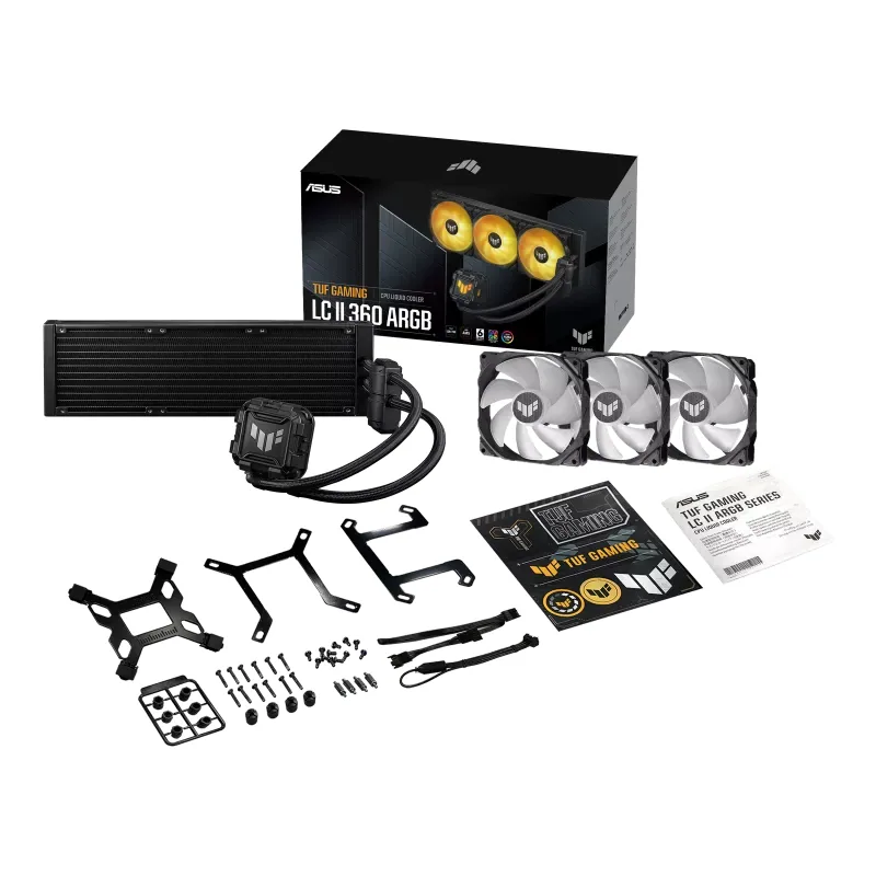 ASUS TUF GAMING LC II 360 ARGB Prozessor All-in-One-Flüssigkeitskühler 12 cm Schwarz – Bild 4