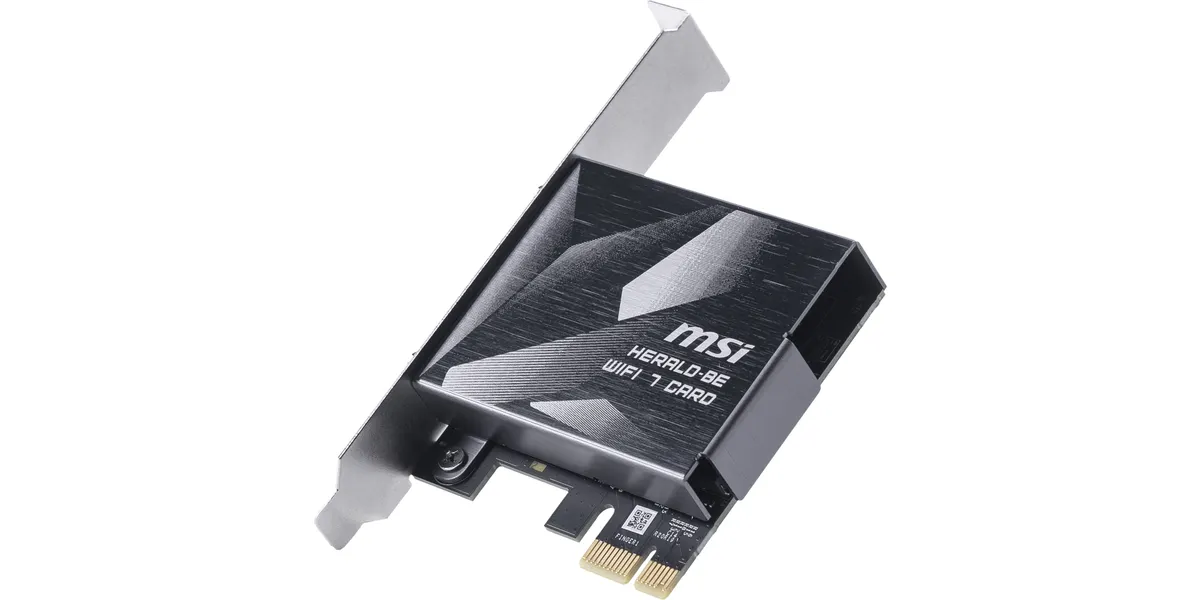 MSI Herald BE9400 WiFi7 PCIe x1 card (Bulk), PCIe-Card