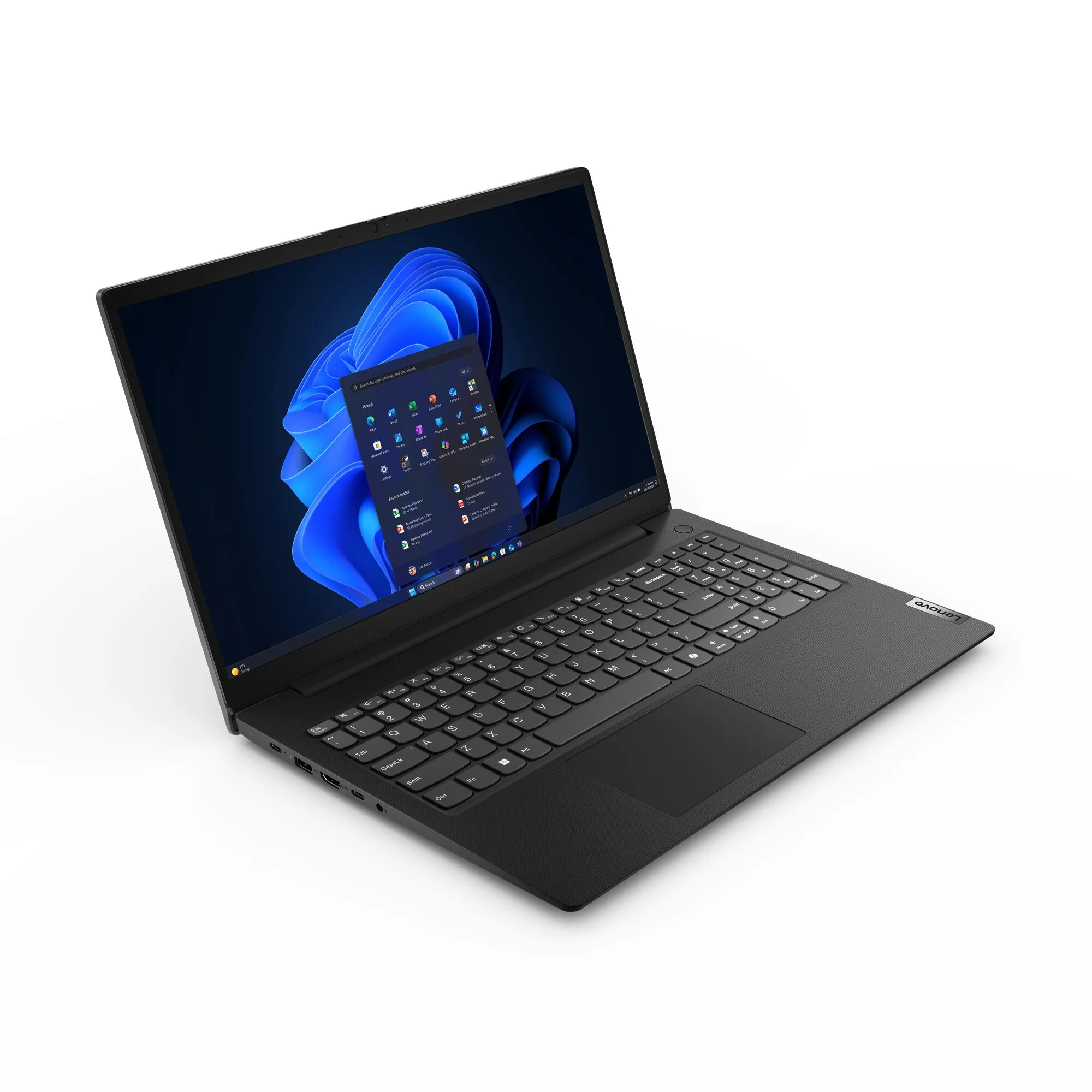Lenovo V15 G7 IWC Intel Core 5 320 Laptop 39,6 cm (15.6") Full HD 16 GB DDR5-SDRAM 512 GB SSD Wi-Fi 6 (802.11ax) Windows 11 Pro Schwarz Deutsch – Bild 3