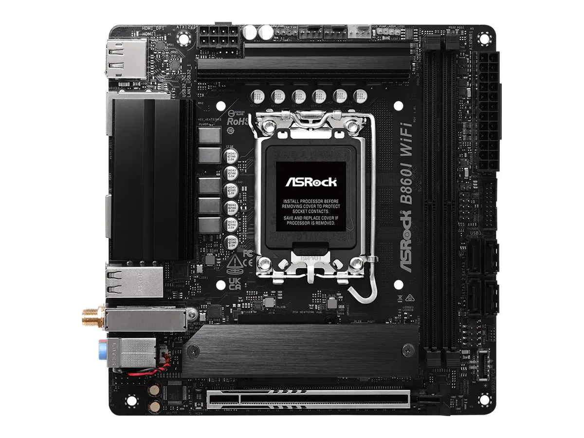 ASRock B860I WiFi               1851 mITX HDMI/DP       DDR5