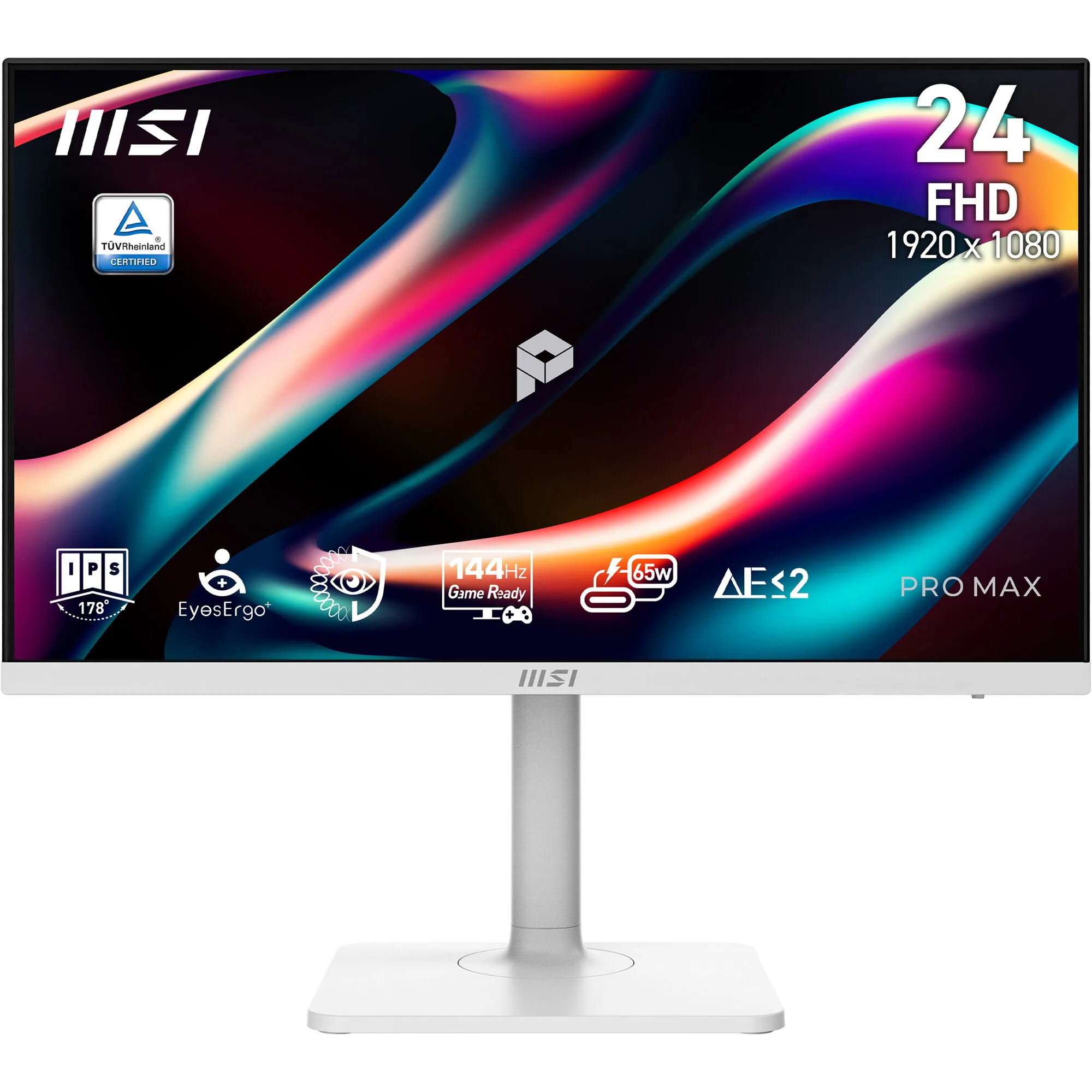 MSI PRO MAX 241PHW E14 Computerbildschirm 60,5 cm (23.8") 1920 x 1080 Pixel Full HD LCD Weiß – Bild 1
