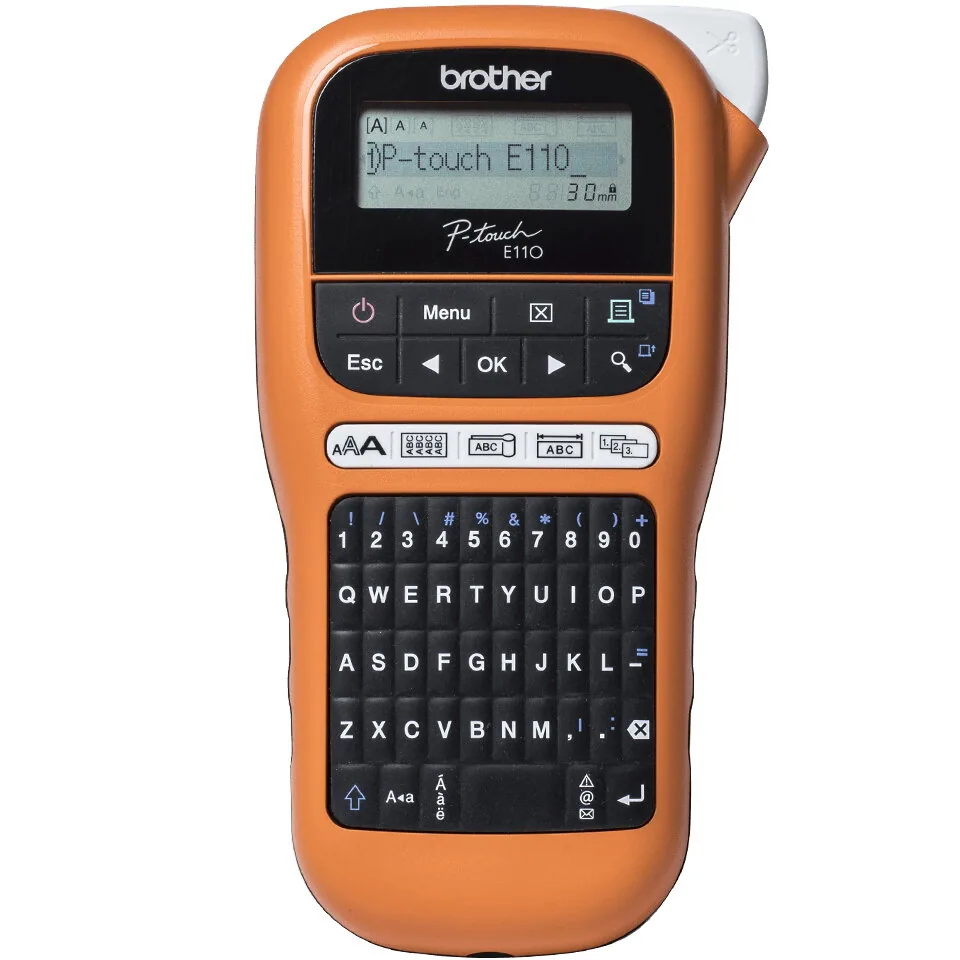 Brother PT-E110 Etikettendrucker Wärmeübertragung 180 x 180 DPI 20 mm/sek HGe/TZe QWERTY – Bild 3