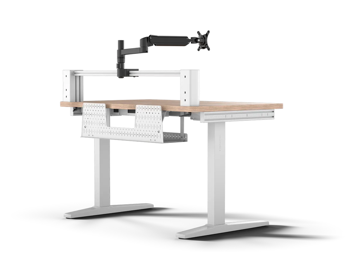 CORSAIR Gaming Tisch 4 Wood/white,einstell.Höhe,inkl.TFT-A (Speditionsversand)