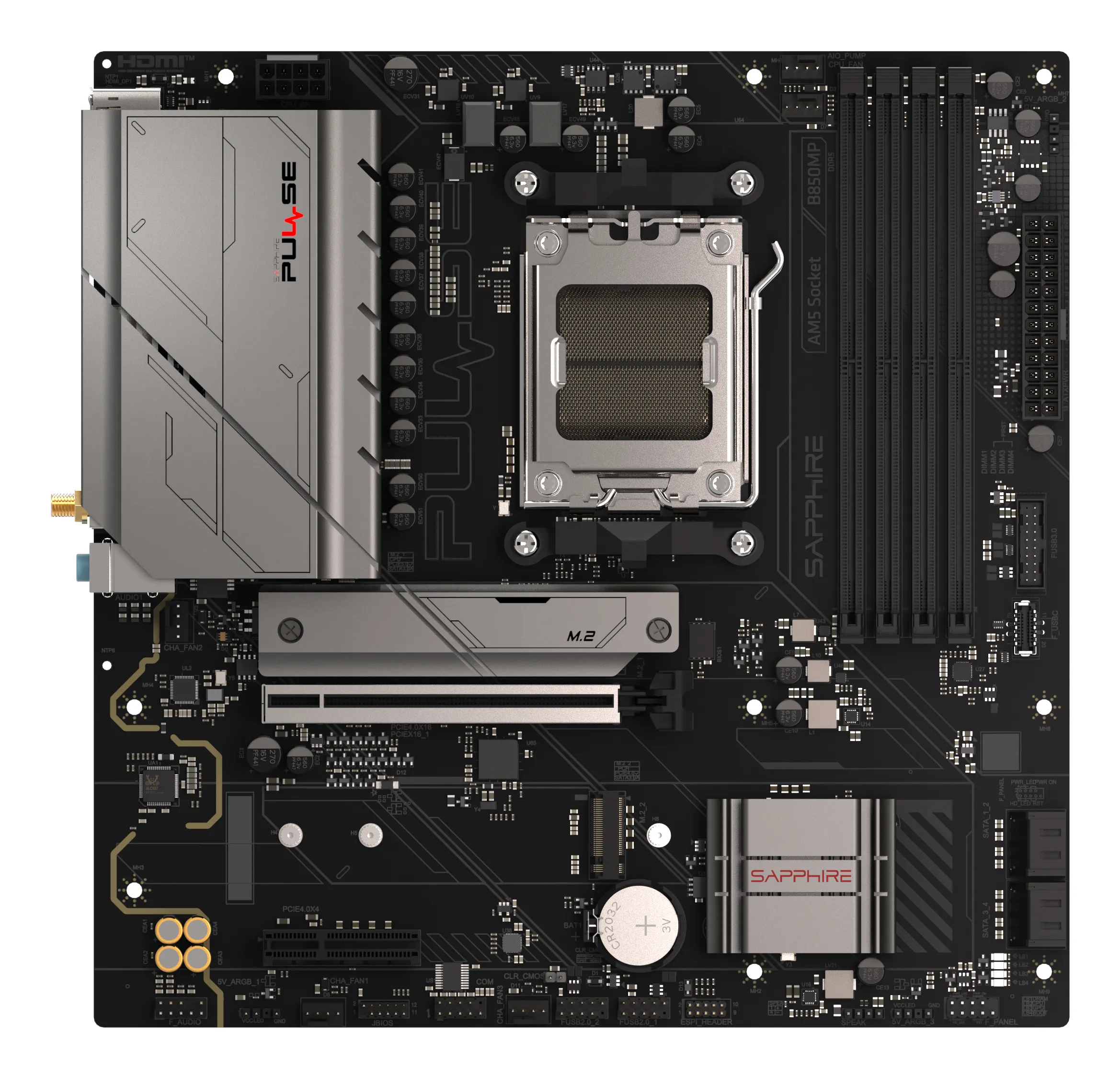 Sapphire MB Pulse B850M WIFI AMD, AM5, DDR5, mATX