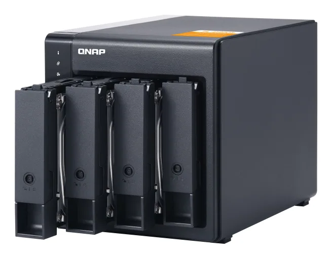 QNAP TL-D400S Speicherlaufwerksgehäuse HDD / SSD-Gehäuse Schwarz, Grau 2.5/3.5" – Bild 4
