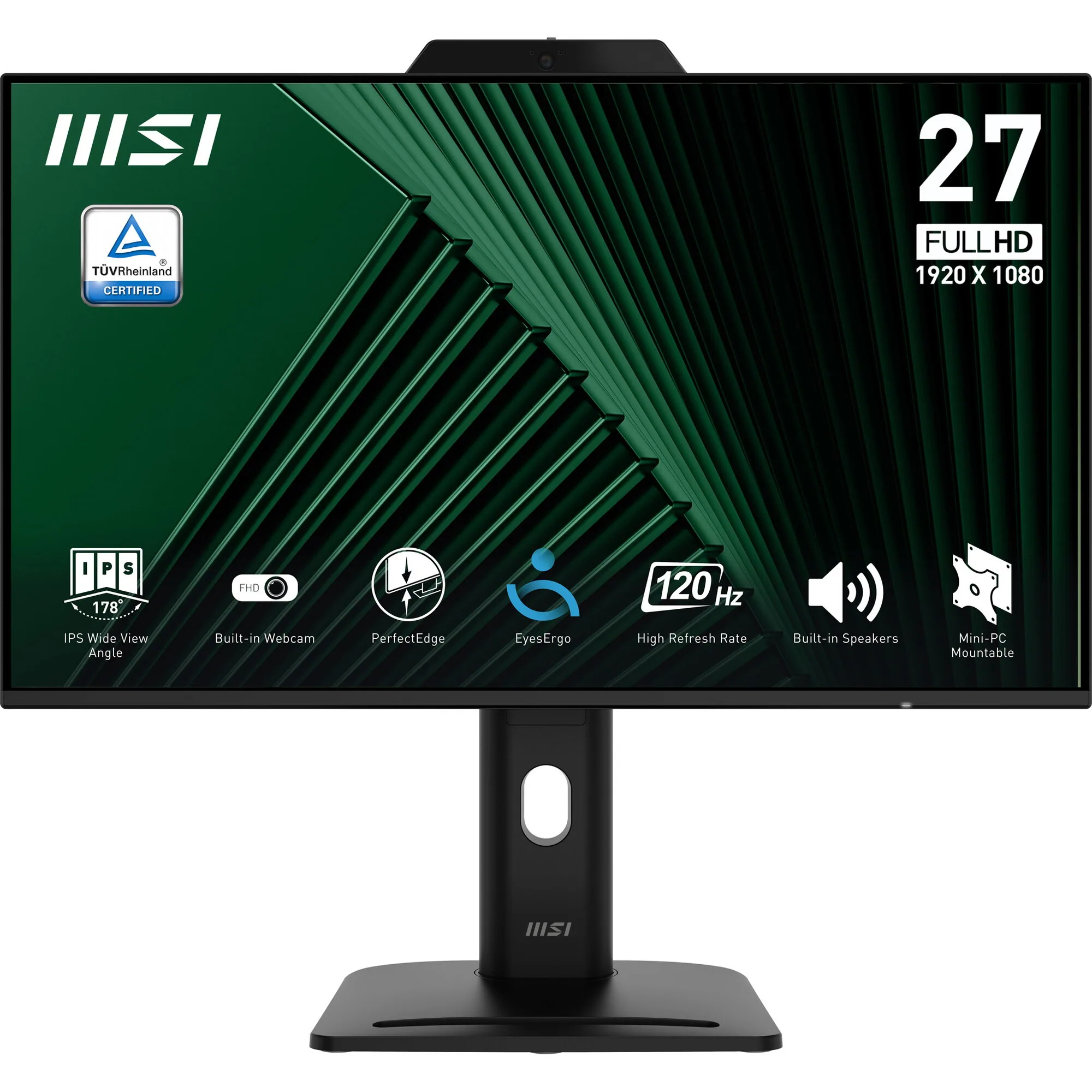 MSI PRO MP272PMG Computerbildschirm 68,6 cm (27") 1920 x 1080 Pixel Full HD LCD Schwarz – Bild 1