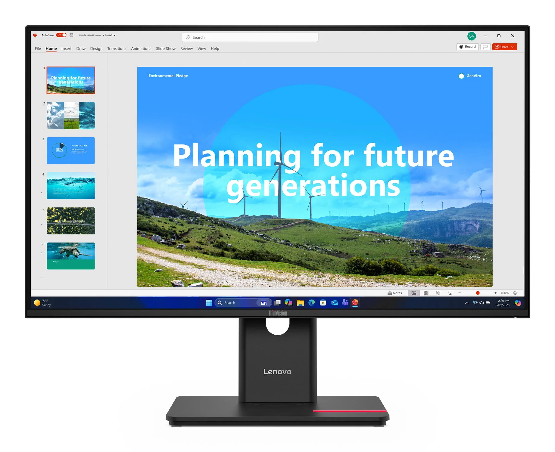 Lenovo ThinkVision T27D-40 Monitor – Bild 1