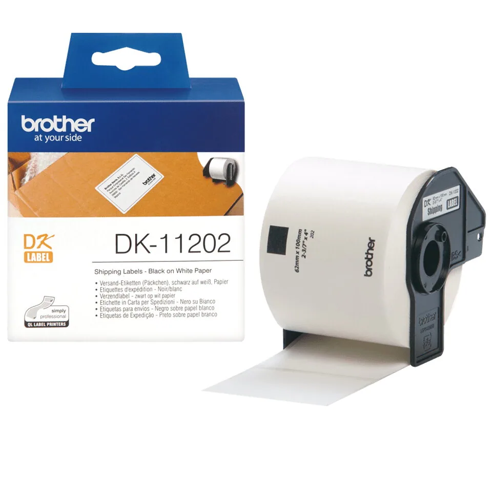 Brother DK-11202 Etiketten erstellendes Band Schwarz auf weiss – Bild 3
