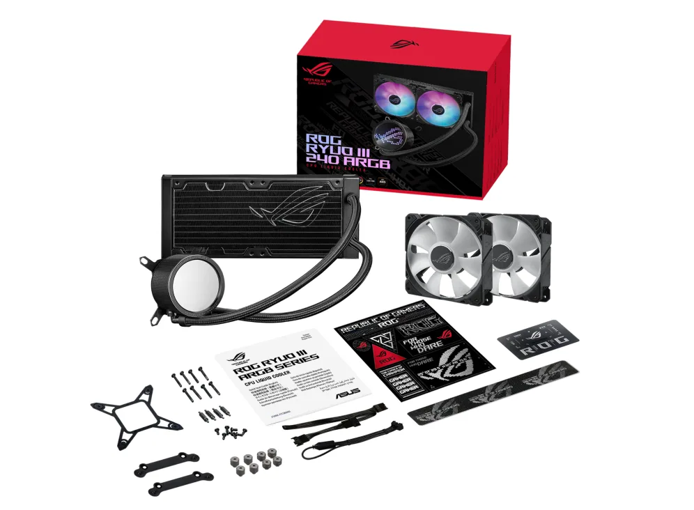 ASUS ROG Ryuo III 240 ARGB Prozessor All-in-One-Flüssigkeitskühler 12 cm Schwarz – Bild 7