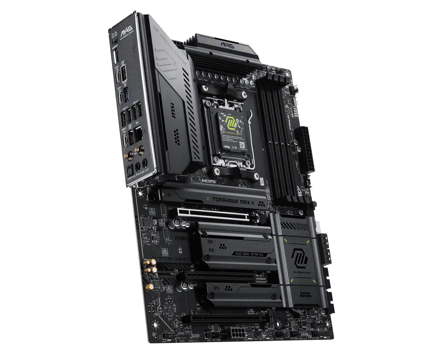 MSI MAG B850 TOMAHAWK MAX WIFI II Motherboard AMD B850 Sockel AM5 ATX – Bild 3