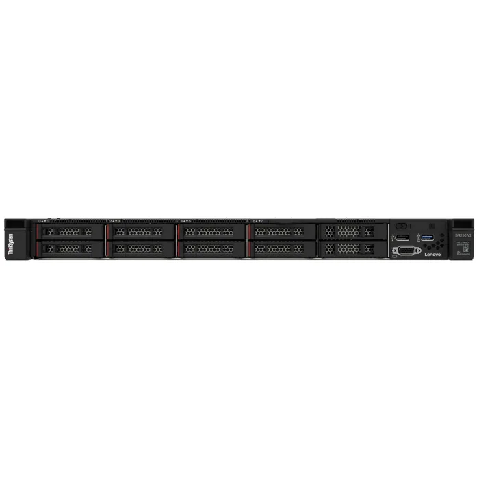 Lenovo ThinkSystem SR250 V2 Server 0 GB Rack (1U) Intel Xeon E E-2334 3,4 GHz 16 GB DDR4-SDRAM 450 W – Bild 1