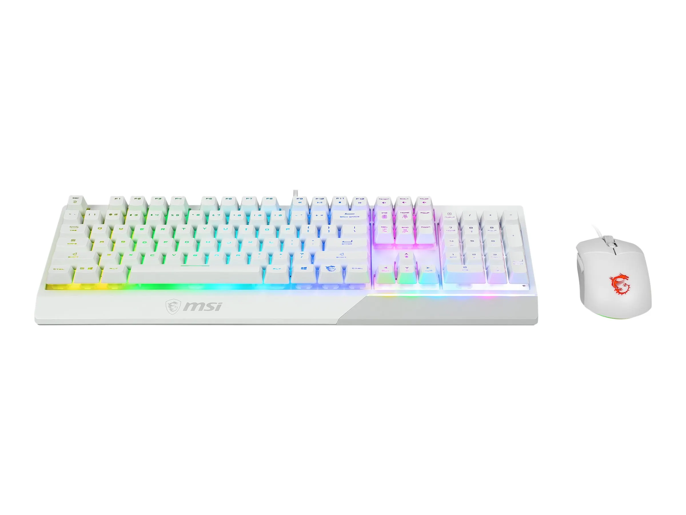 MSI Vigor GK-30 Combo Gaming Keyboard WHITE