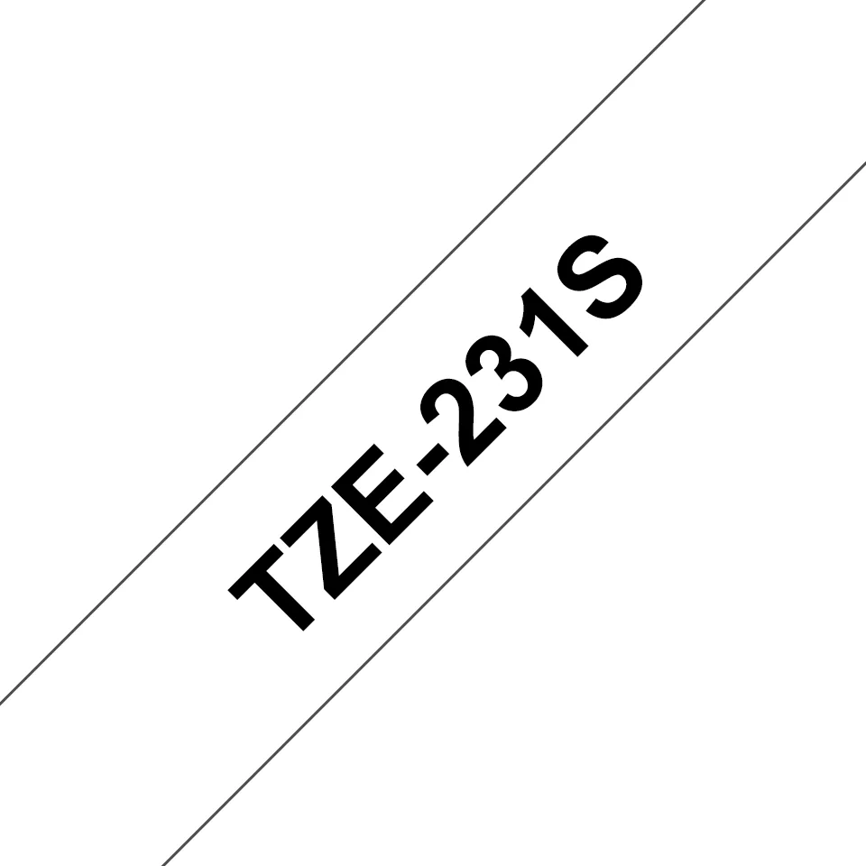 Brother TZE231S Etiketten erstellendes Band Schwarz auf weiss TZe – Bild 4