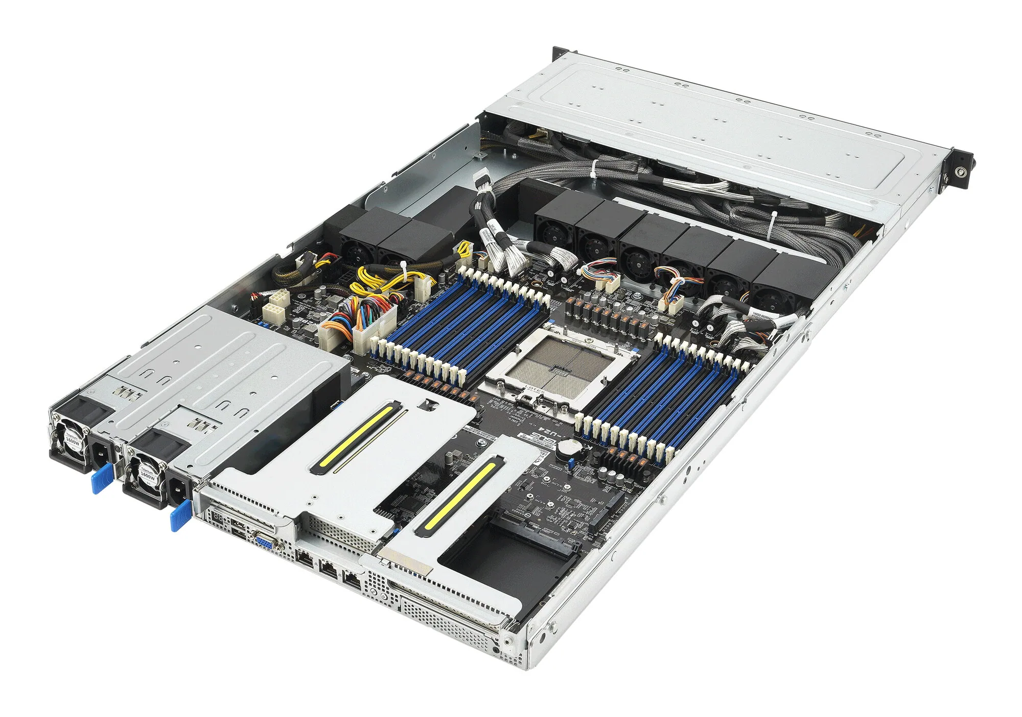 ASUS RS501A-E12-RS12U LGA 6096 Rack (1U) Schwarz, Silber – Bild 6