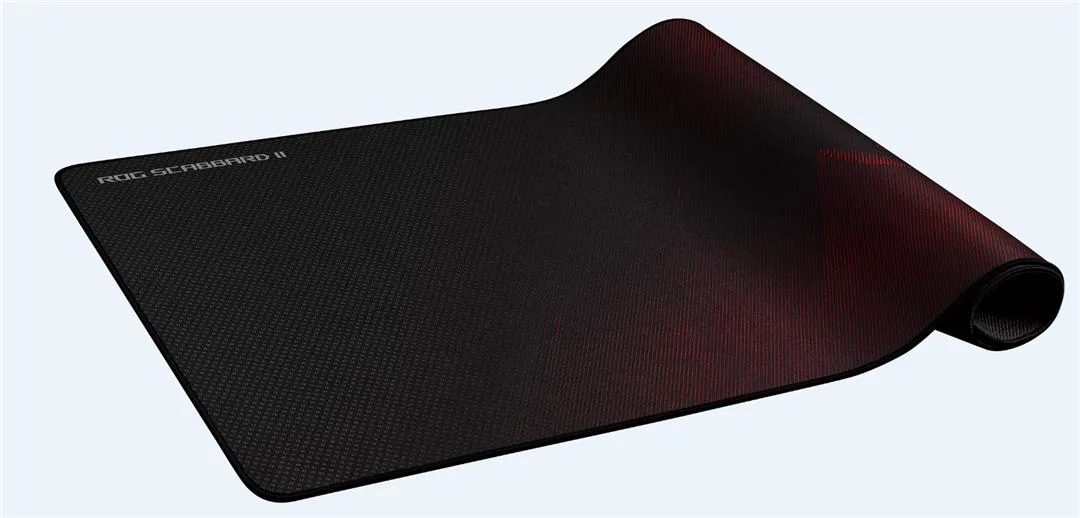 ASUS ROG Strix Scabbard II Gaming-Mauspad Schwarz, Rot – Bild 3