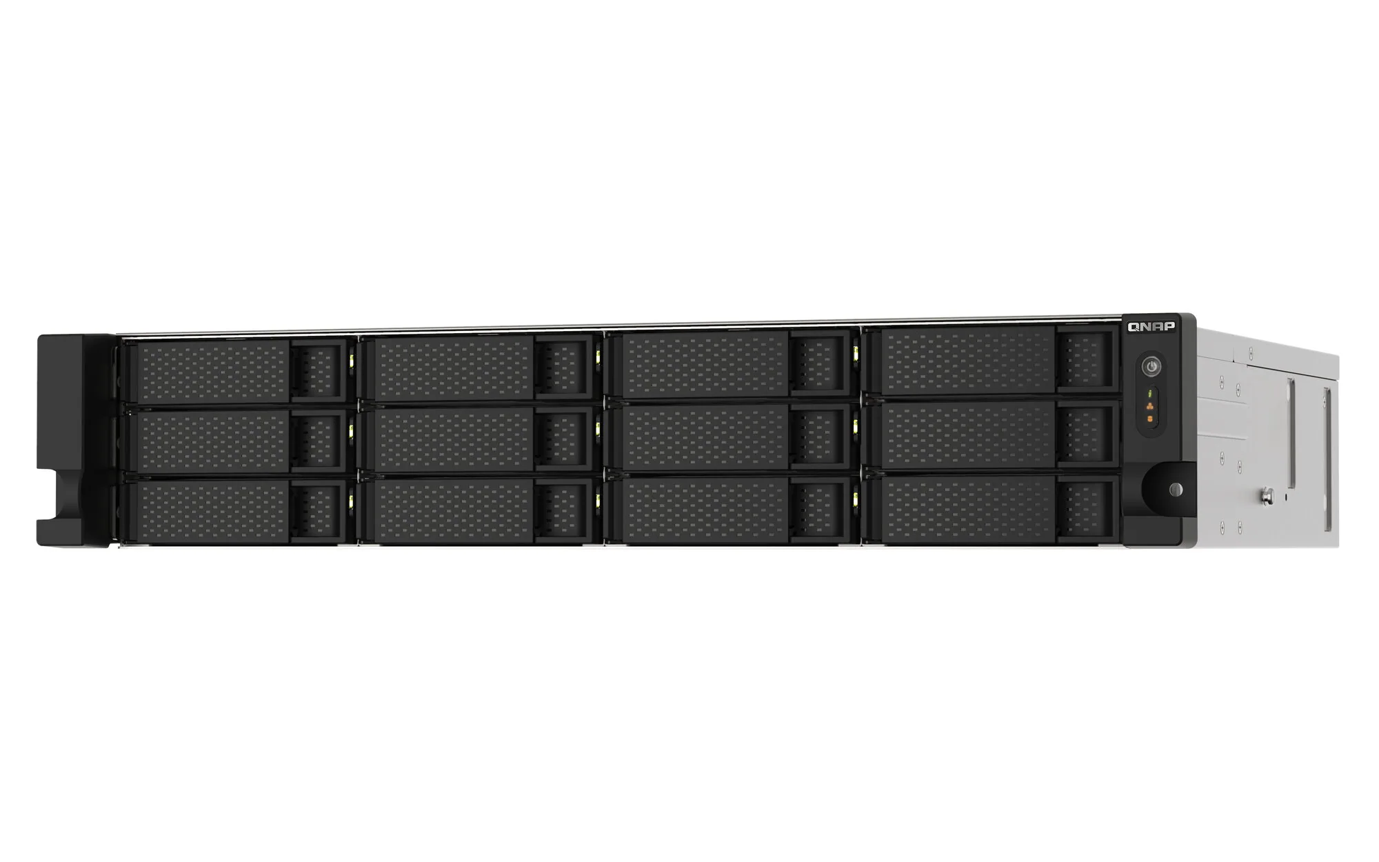 QNAP TS-1273AU-RP-8G NAS & Speicherserver Rack (2U) Ryzen Embedded V1500B 8 GB DDR4 0 TB QNAP QTS Aluminium, Schwarz – Bild 3
