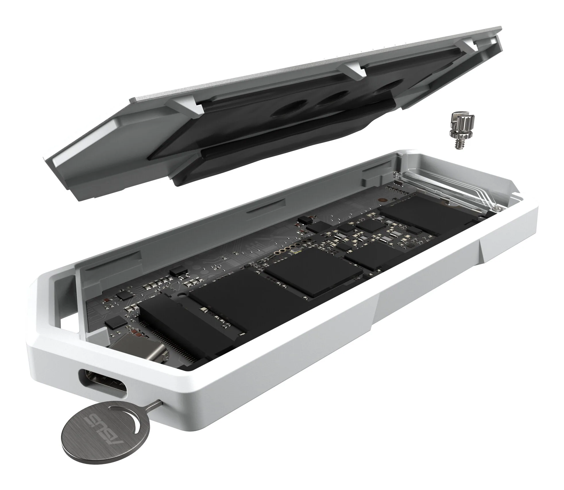 ASUS ROG Strix Arion White Edition SSD-Gehäuse Weiß M.2 – Bild 7