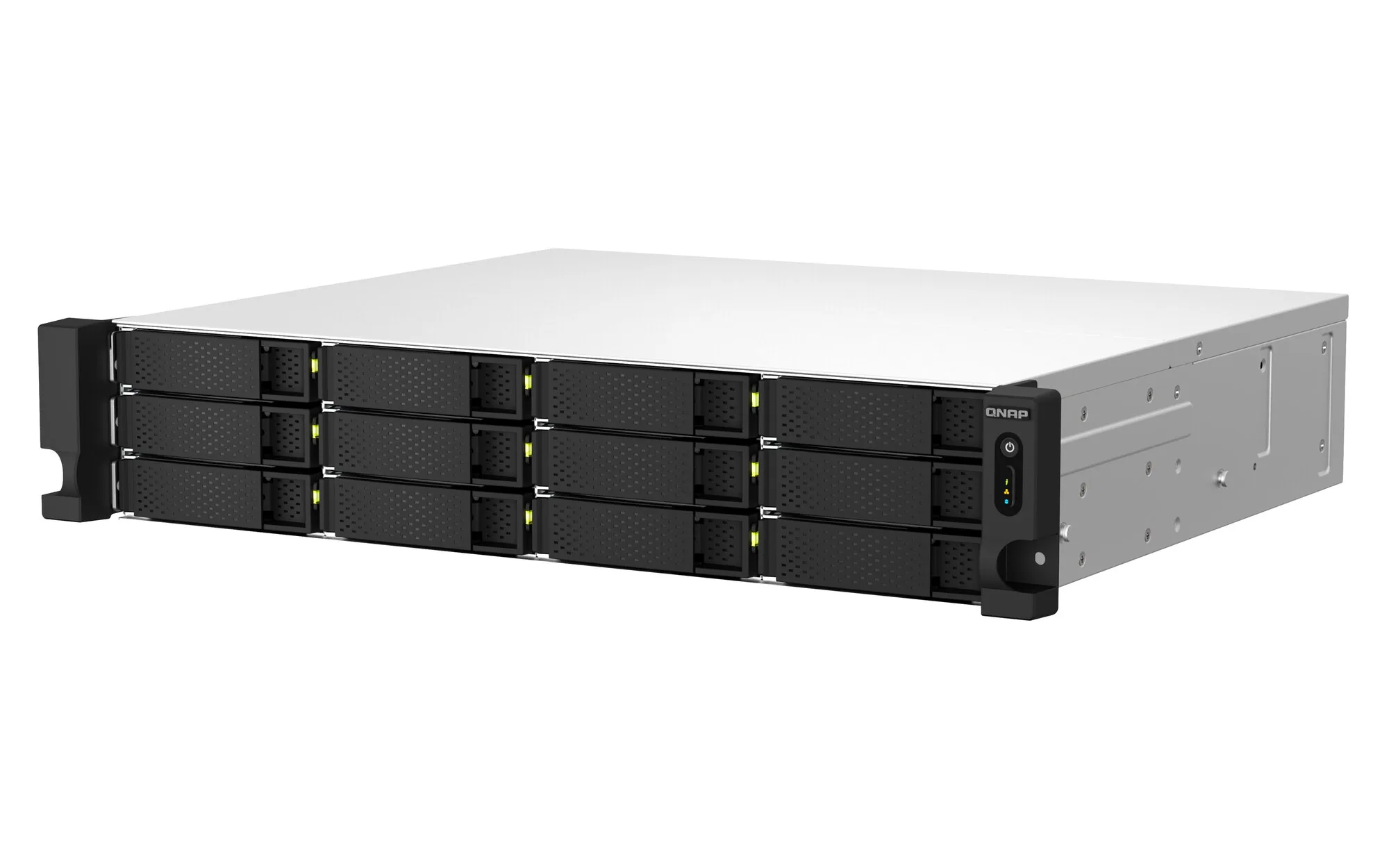 QNAP TS-1264U-RP NAS Rack (2U) Intel® Celeron® 8 GB DDR4 0 TB QNAP QTS Aluminium, Schwarz – Bild 6