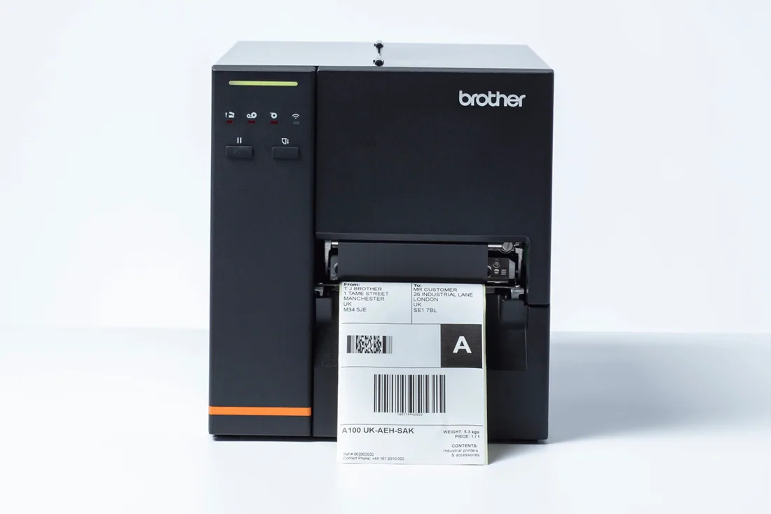 Brother TJ-4120TN Etikettendrucker Direkt Wärme/Wärmeübertragung 300 x 300 DPI 178 mm/sek Ethernet/LAN – Bild 1