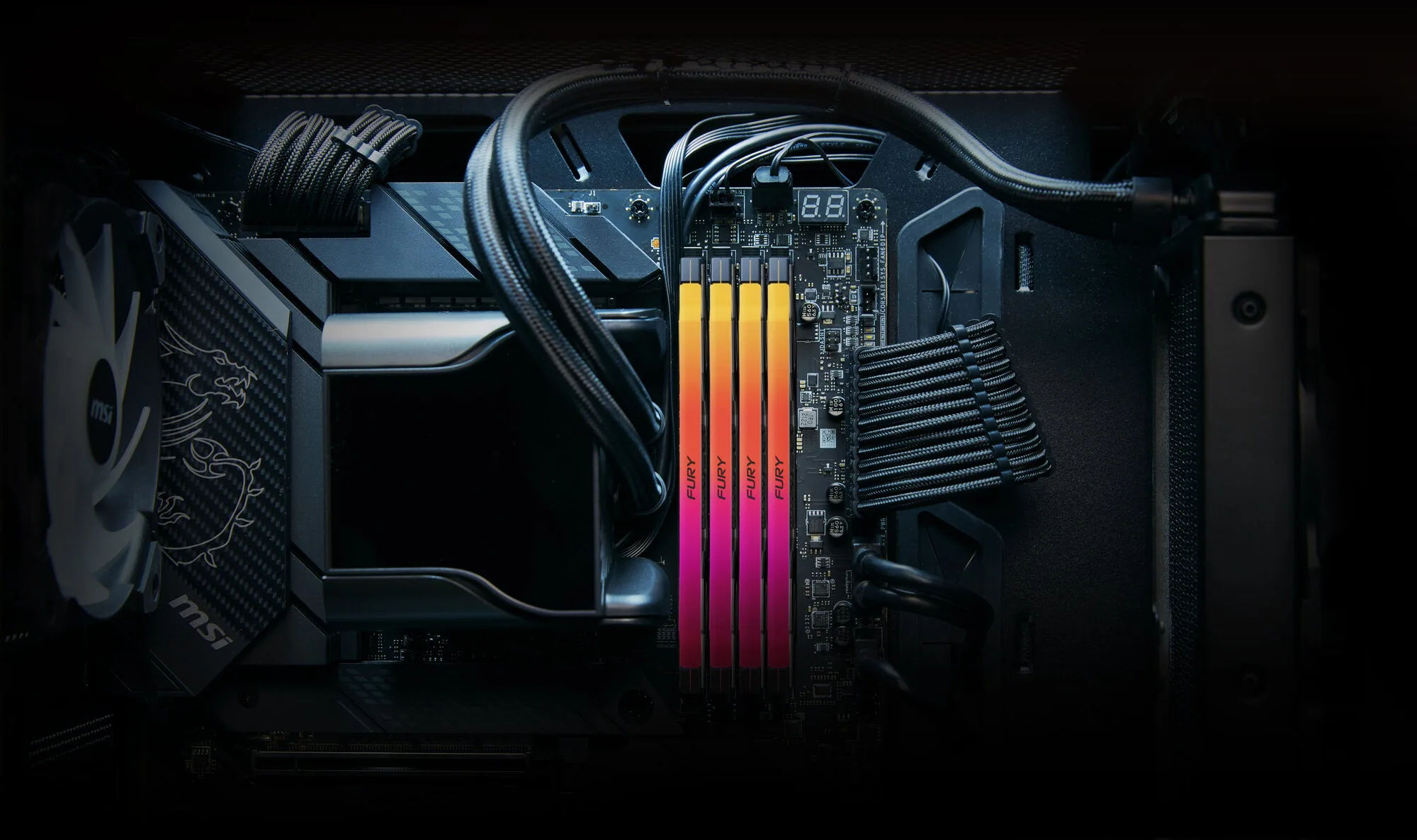 Kingston Technology FURY 48GB 8800MT/s DDR5 CL42 CUDIMM (2er-Kits) Renegade RGB Silver – Bild 6