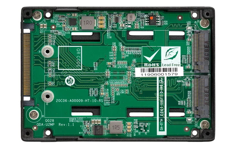 QNAP QDA-U2MP Speicherlaufwerksgehäuse SSD-Gehäuse Schwarz M.2 – Bild 4