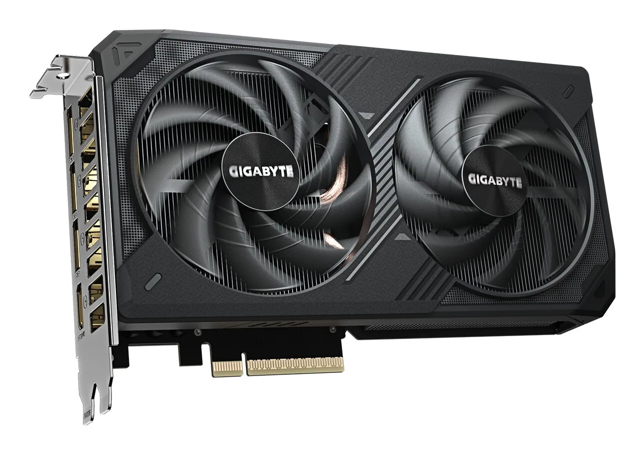 GIGABYTE GeForce RTX 5060 Ti WINDFORCE 16G Grafikkarte – 16 GB GDDR7, 128 Bit, PCI-E 5.0, 2572 MHz Kernfrequenz, 3 x DisplayPort, 1 x HDMI, GV-N506TWF2-16GD – Bild 3