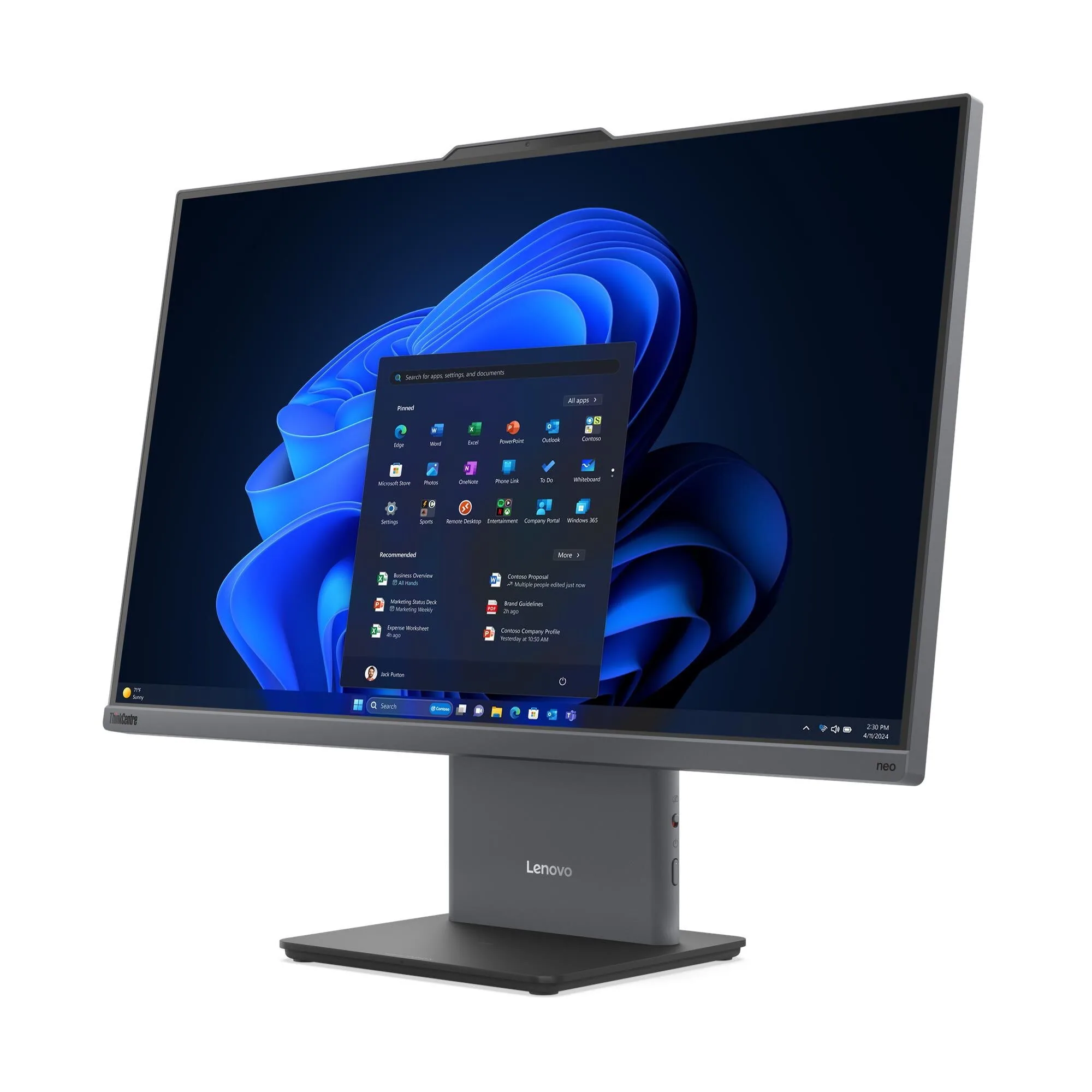 Lenovo ThinkCentre neo 50a 24 Gen 6 LNL Intel Core Ultra 5 226V 60,5 cm (23.8") 1920 x 1080 Pixel All-in-One-PC 16 GB – Bild 3