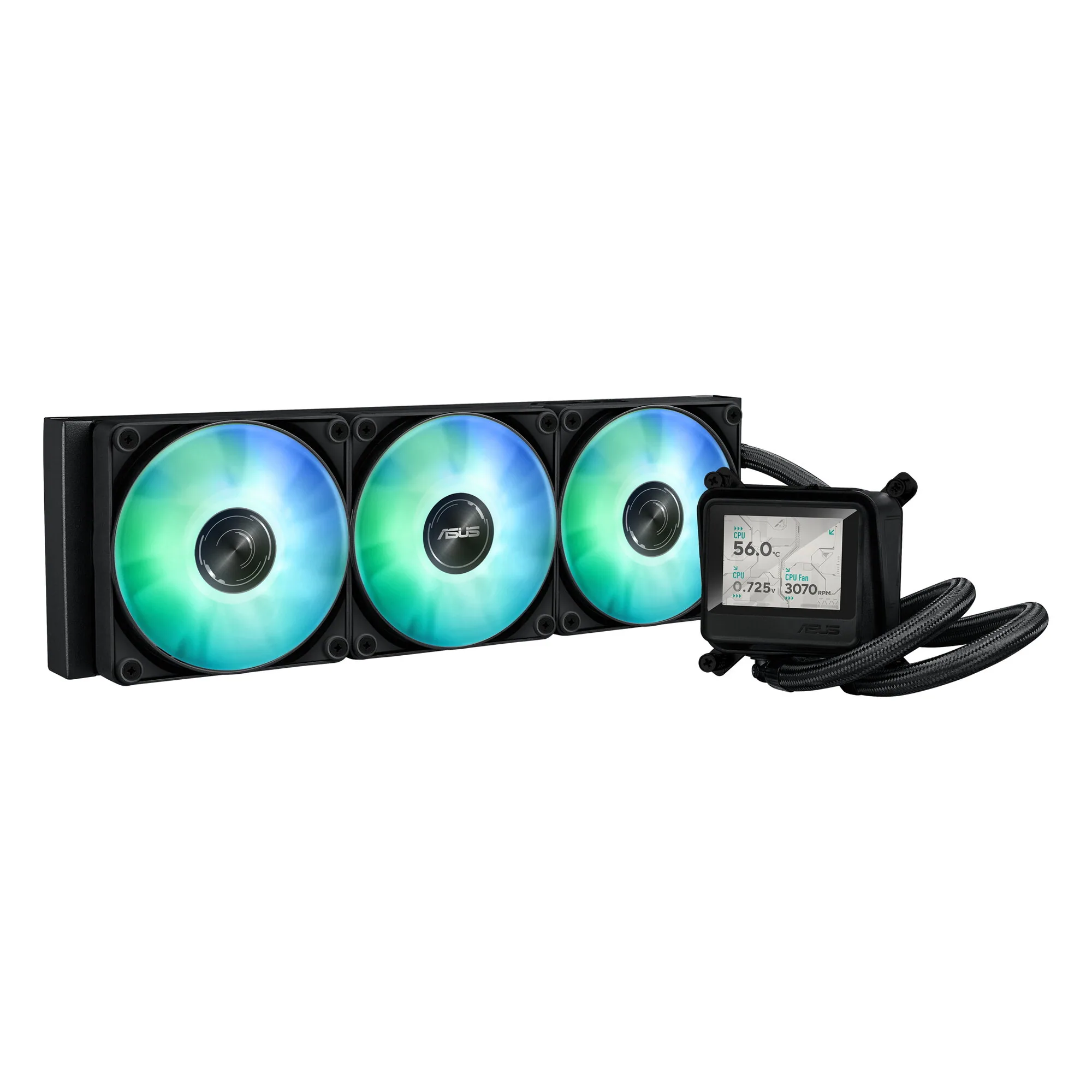 ASUS MAX GAMING LC 360 ARGB LCD Prozessor All-in-One-Flüssigkeitskühler 12 cm Schwarz – Bild 2