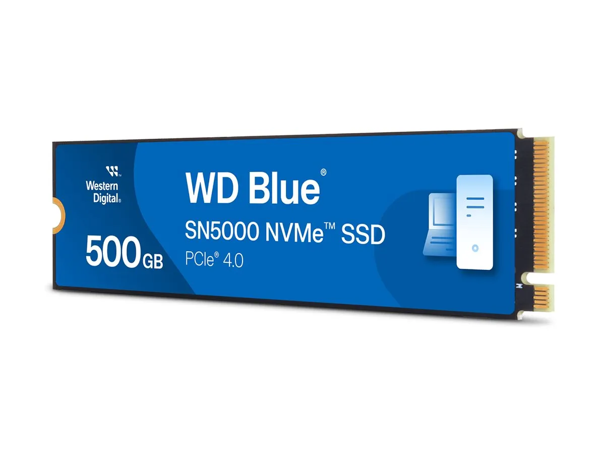 WD SSD M.2 2280 NVMe SN5000 intern Blau