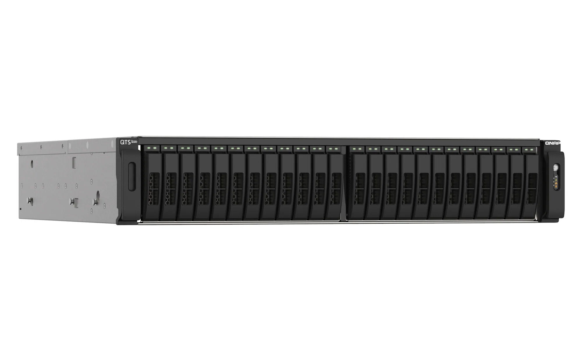 QNAP TS-h2490FU NAS Rack (2U) EPYC 7232P 64 GB DDR4 0 TB QuTS hero Schwarz, Grau – Bild 2