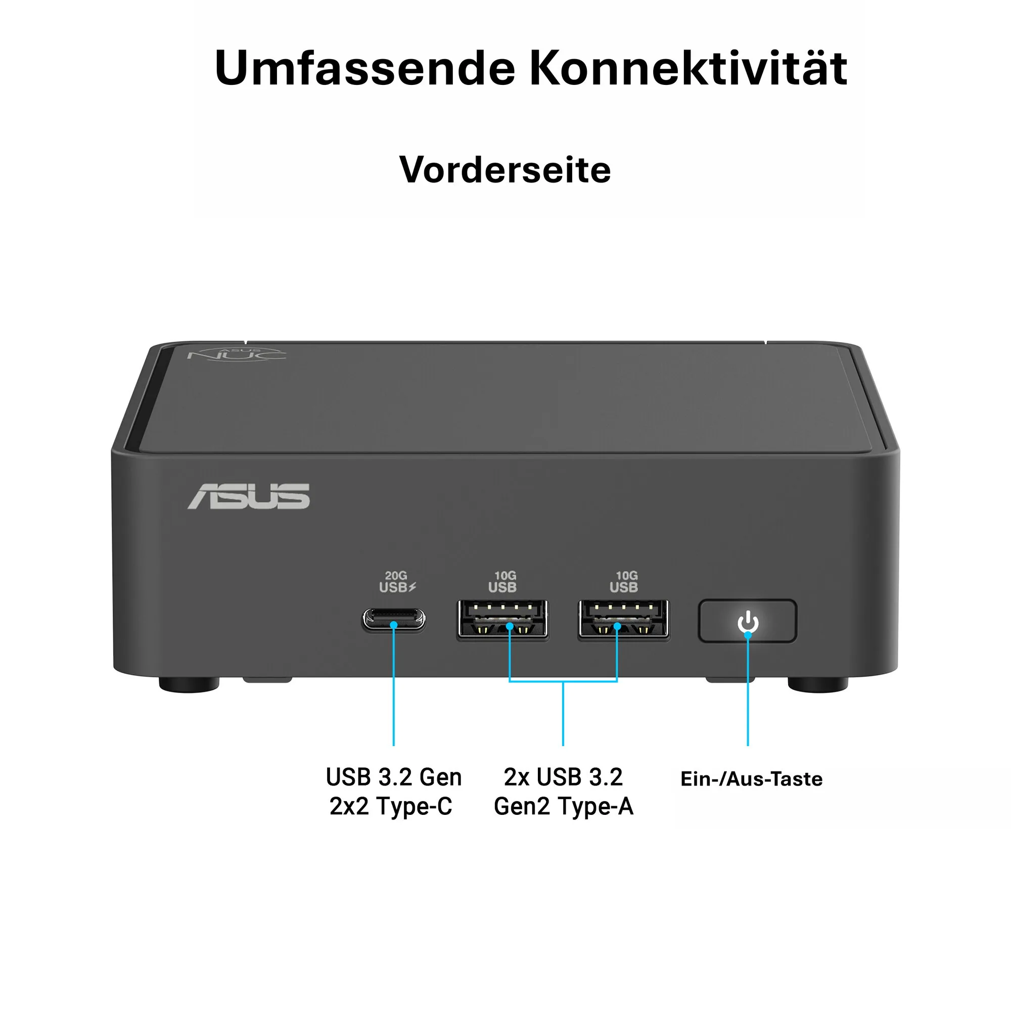ASUS NUC 15 Pro RNUC15CRKU500002 Schwarz 225H – Bild 1