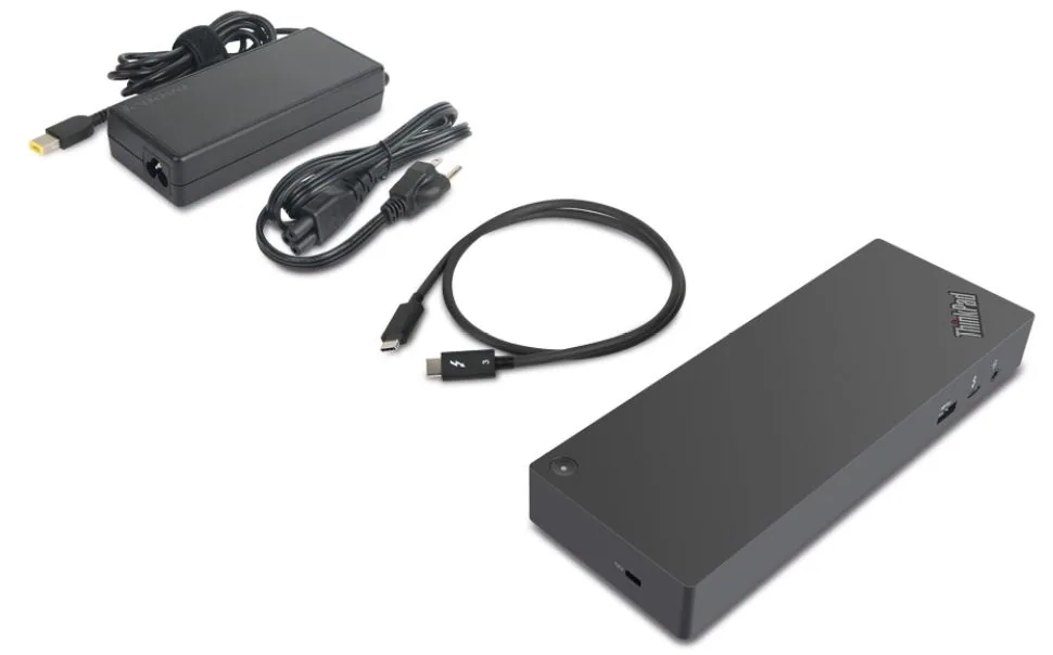 Lenovo Thunderbolt 3 Dock Gen2 Kabelgebunden Schwarz, Rot – Bild 2
