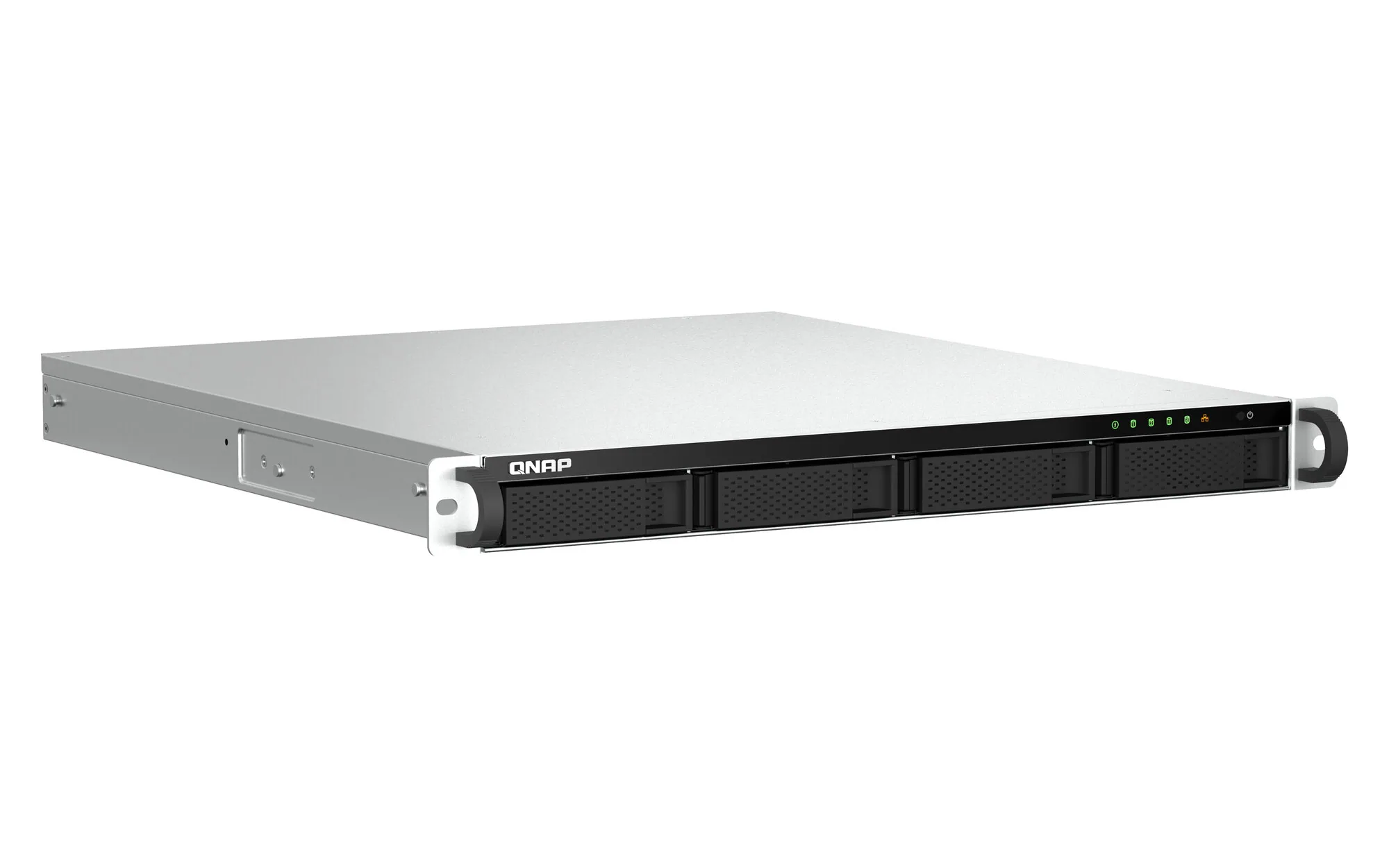 QNAP TS-464U NAS Rack (1U) Intel® Celeron® N5095 8 GB DDR4 0 TB QNAP Turbo System Aluminium, Schwarz – Bild 2