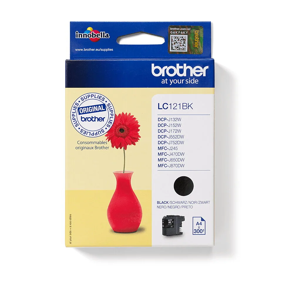 Brother LC121BK Druckerpatrone 1 Stück(e) Original Schwarz – Bild 2