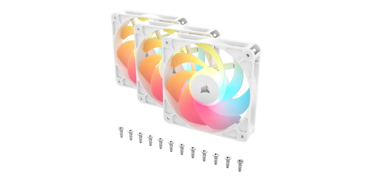 Corsair Lüfter 120*120*25 RS120-R White ARGB PWM Triple P.