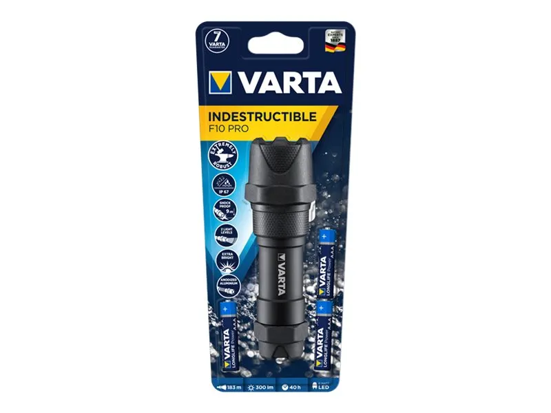 Varta Taschenlampe Indestructible Light F10 Pro     3AAA