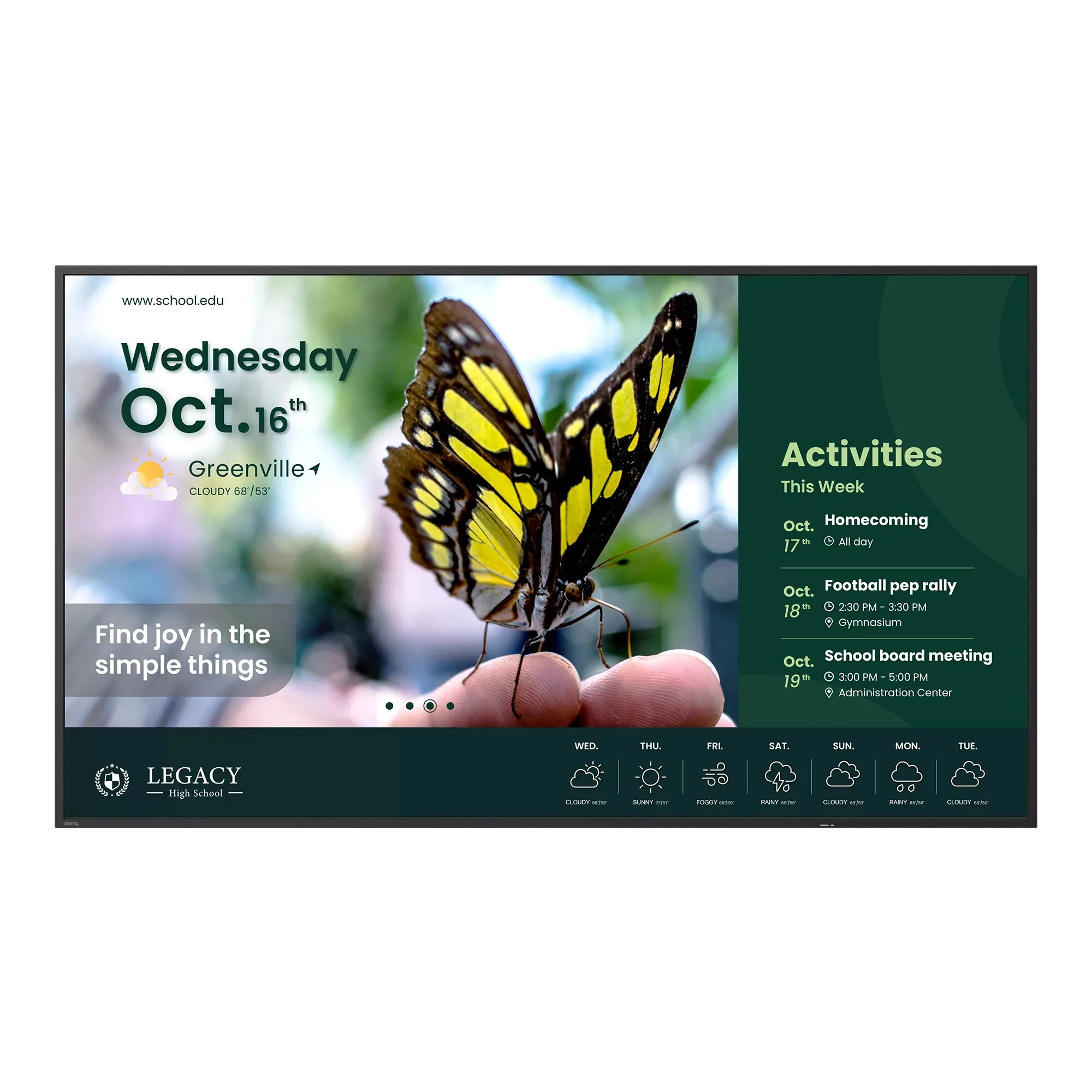 BenQ ST4304 Digital Signage Flachbildschirm 109,2 cm (43") 350 cd/m² 4K Ultra HD Schwarz Eingebauter Prozessor Android 14 18/7 – Bild 4