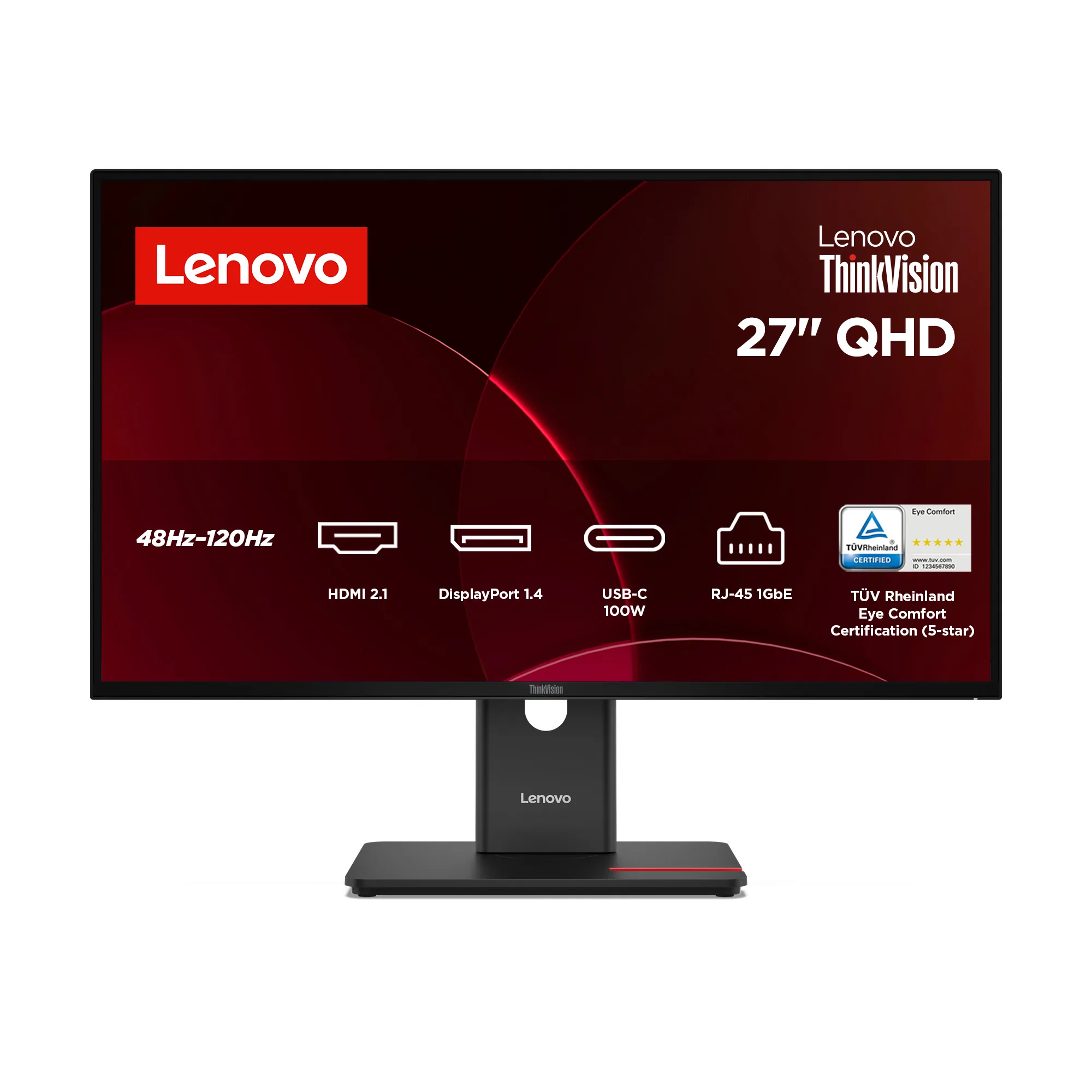 Lenovo ThinkVision T27QD-40 Monitor – Bild 1