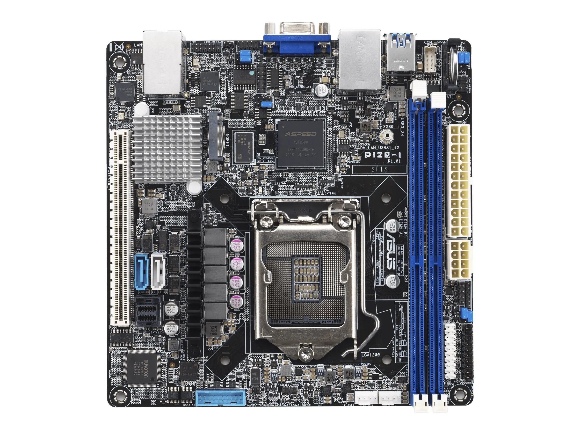 ASUS P12R-I/ASMB10  mini-ITX  1x LGA 1200 DDR4  2x1G
