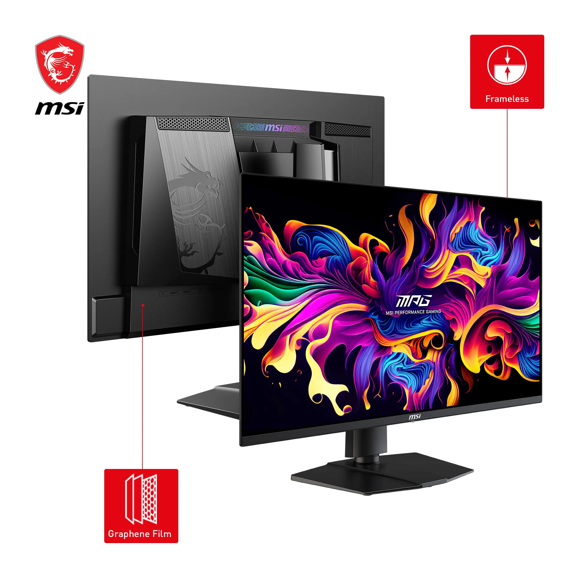 MSI MPG 271QRXDE QD-OLED Computerbildschirm 67,3 cm (26.5") 2560 x 1440 Pixel Wide Quad HD Schwarz – Bild 3