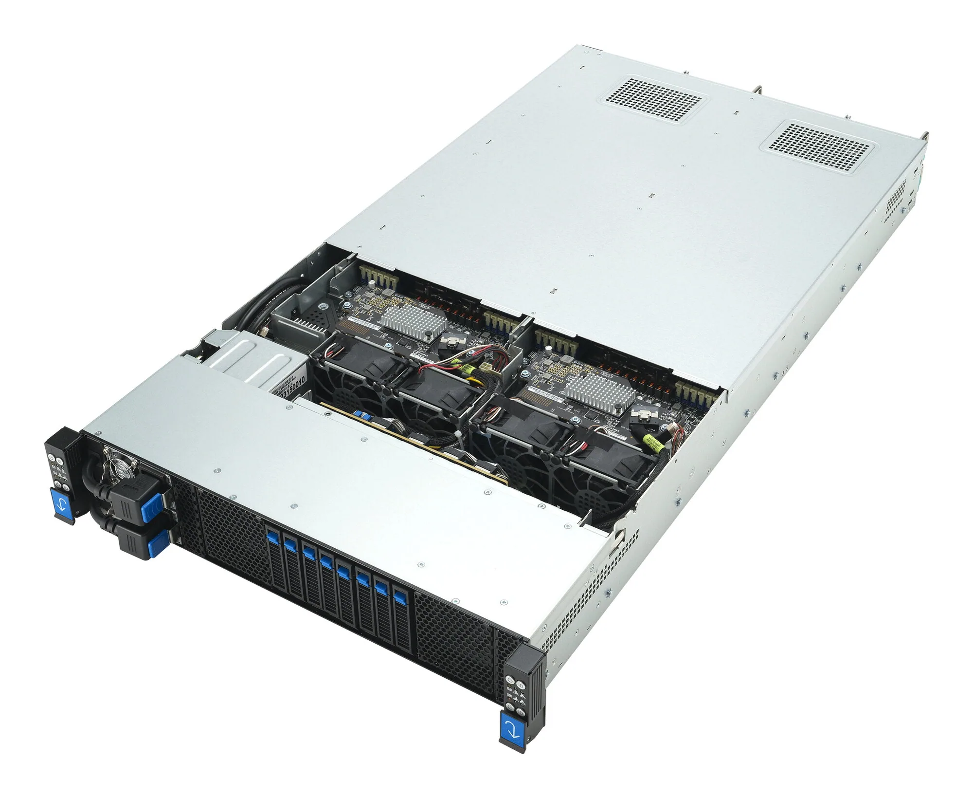 ASUS RS720QA-E12-RS8U LGA 6096 Rack (2U) Schwarz, Silber – Bild 6