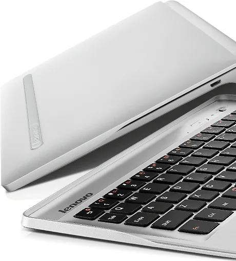 Lenovo Bluetooth Keyboard Cover QWERTZ Deutsch Silber – Bild 3