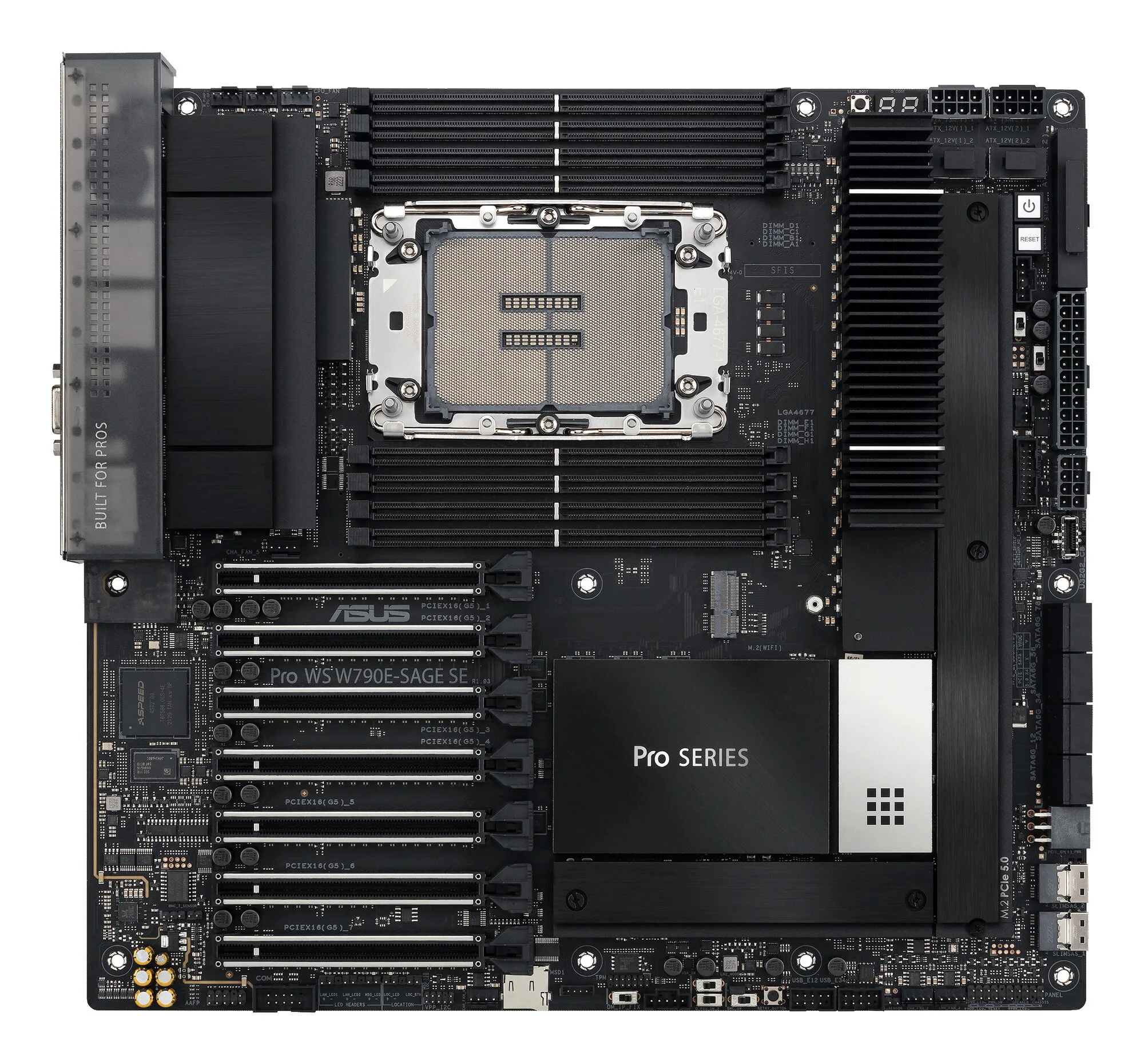 ASUS PRO WS W790E-SAGE SE Intel W790 LGA 4677 (Socket E) EEB – Bild 2