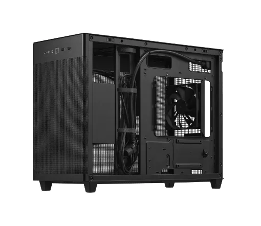ASUS PRIME AP201 MicroATX Mini Tower Schwarz – Bild 2