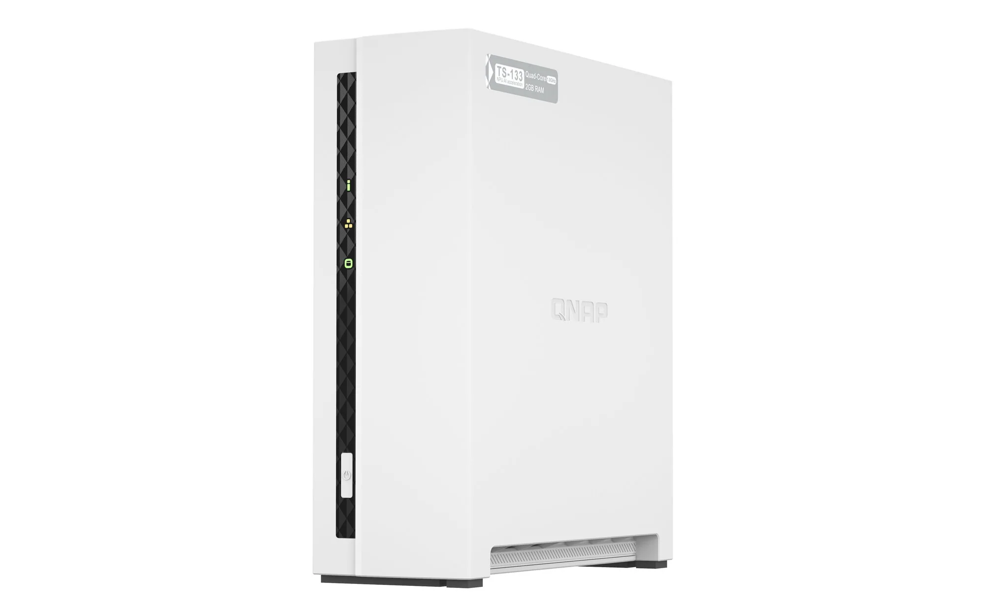 QNAP TS-133 NAS & Speicherserver Tower Cortex-A55 2 GB DDR4 0 TB QNAP Turbo System Weiß – Bild 4