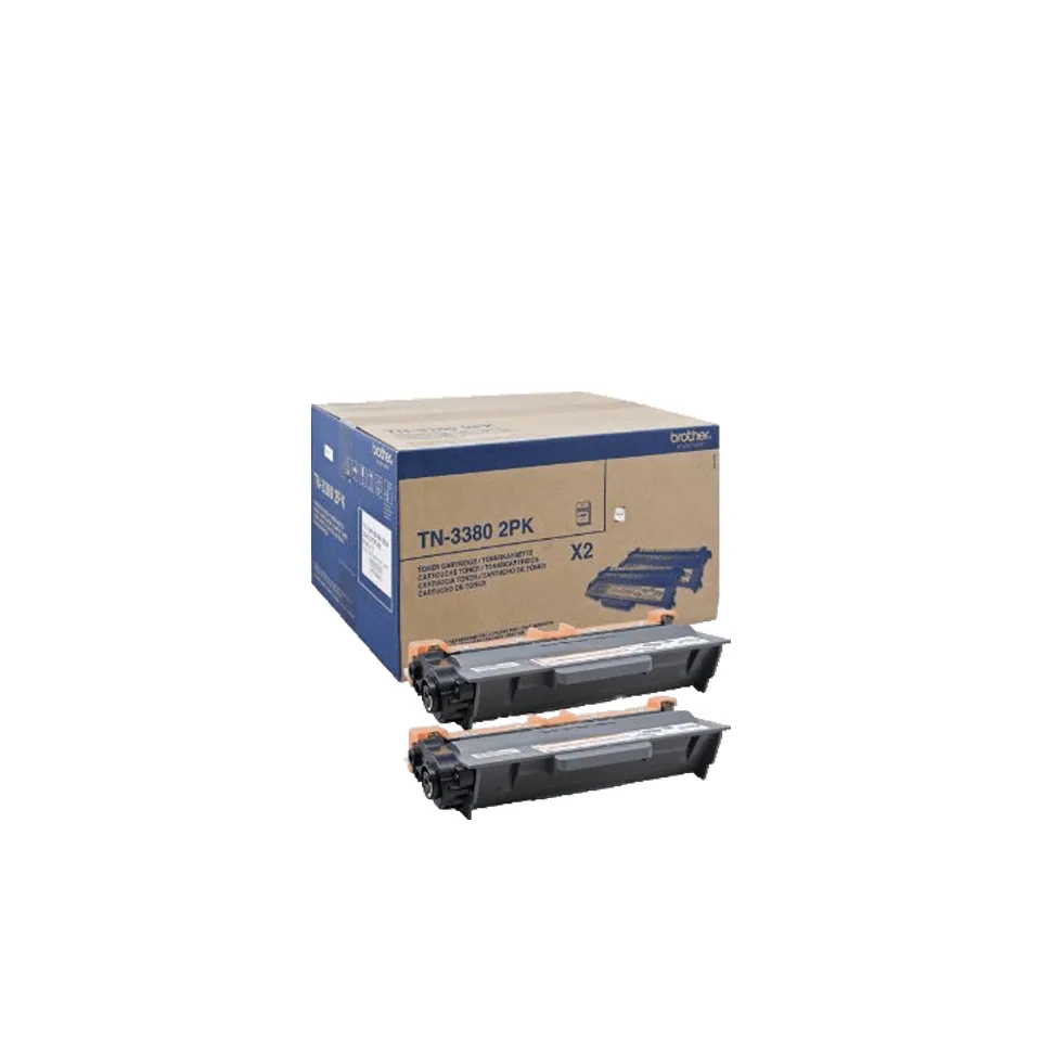 Brother TN-3380TWIN Tonerkartusche 2 Stück(e) Original Schwarz – Bild 1