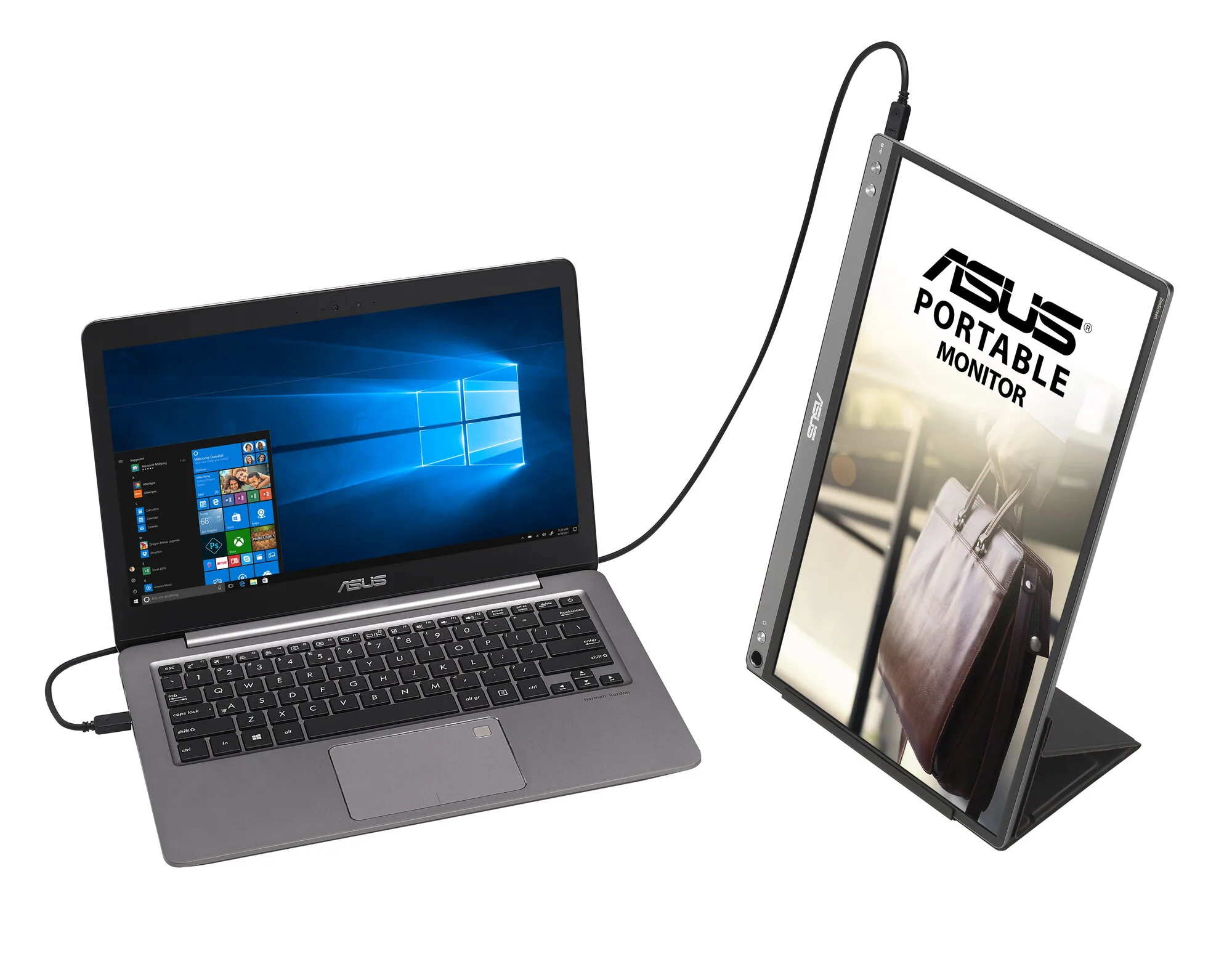 ASUS ZenScreen MB16ACE Computerbildschirm 39,6 cm (15.6") 1920 x 1080 Pixel Full HD LED Grau – Bild 7