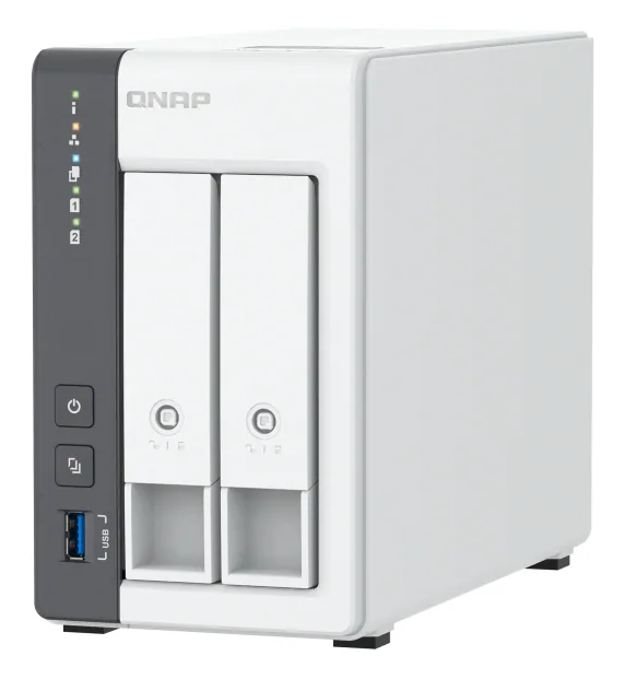 QNAP TS-216G NAS & Speicherserver Tower Cortex-A Cortex-A55 4 GB 0 TB Weiß – Bild 3