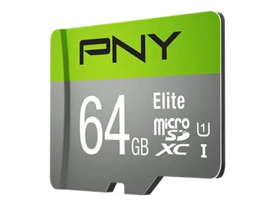 SD MicroSD XC Card PNY Elite CL.10 U1