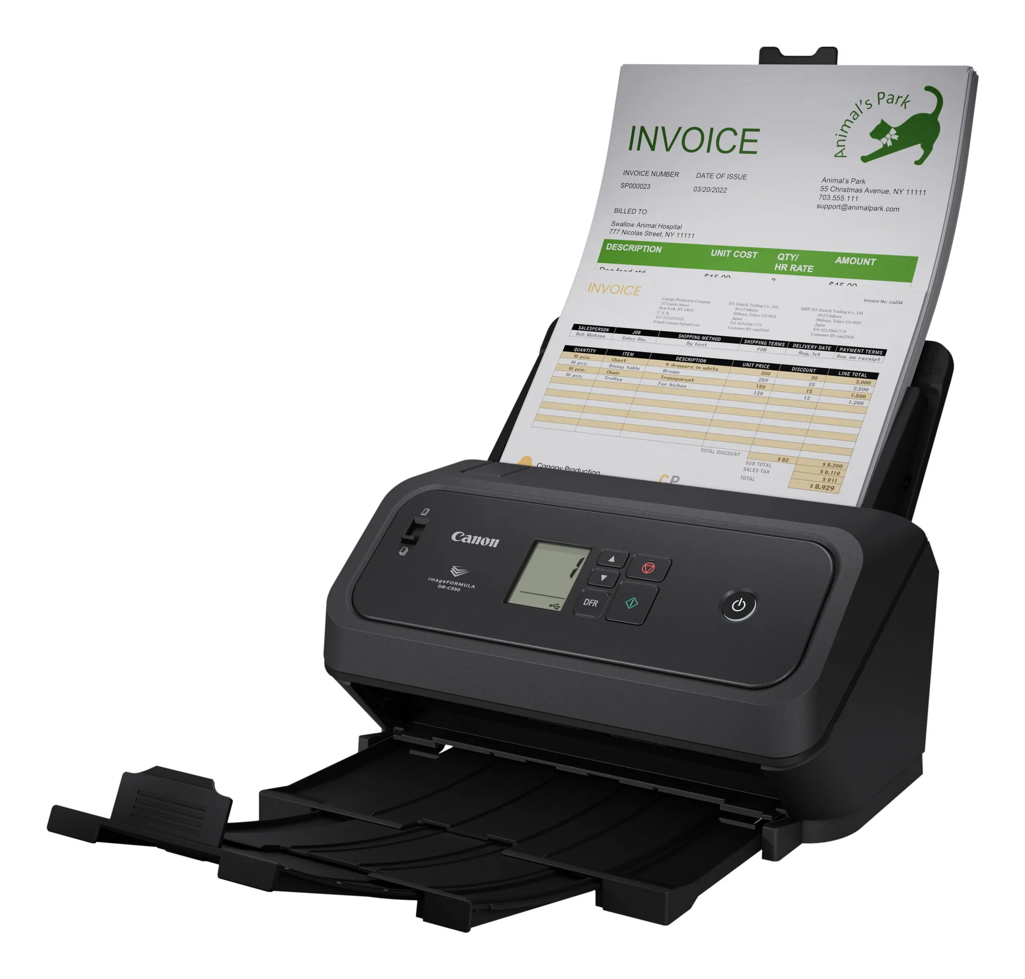 Canon DR-C340 ADF-Scanner 600 x 600 DPI A4 Schwarz – Bild 1